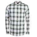 Mens Leaf Green Check Flannel L/s Shirt 18729 by Lyle & Scott from Hurleys