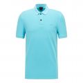 Mens Open Blue Prime S/s Polo Shirt 110017 by BOSS from Hurleys