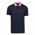 Athleisure Mens Navy Paddy 1 Tipped Regular Fit S/s Polo Shirt 57045 by BOSS from Hurleys