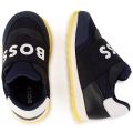 Toddler Navy Contrast Trainer 111361 by BOSS from Hurleys