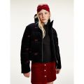 Womens Black Cord Logo Padded Jacket 80910 by Tommy Jeans from Hurleys