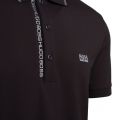 Athleisure Mens Black Paule 4 S/s Polo Shirt 81156 by BOSS from Hurleys