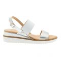 Womes Silver Leather Navas Sandals 7198 by Moda In Pelle from Hurleys