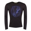 Mens Black Chest Logo L/s T Shirt 32590 by Versace Jeans from Hurleys