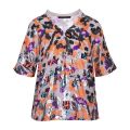 French Connection Blouse Womens Multi Flora Sequin Recycled