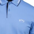 Athleisure Mens Blue Paul Curved Slim Fit S/s Polo Shirt 100750 by BOSS from Hurleys
