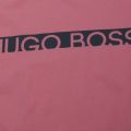 Mens Dusky Pink Logo Stripe Slim Fit Beach S/s T Shirt 42788 by BOSS from Hurleys