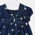 Girls Dark Blue Denim Daisy Bow Dress 58307 by Mayoral from Hurleys