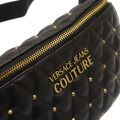 Womens Black Quilted Stud Bumbag 82269 by Versace Jeans Couture from Hurleys
