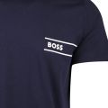 Mens Dark Blue RN S/s T Shirt 107906 by BOSS from Hurleys