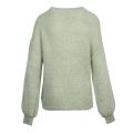 Womens Loden Frost Visee Balloon Sleeve Knitted Jumper 57651 by Vila from Hurleys