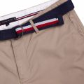 Tommy Hilfiger Mens Beige Brooklyn Light Twill Belted Shorts 74650 by Tommy Hilfiger from Hurleys