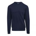Mens Ink Navy Embossed Logo Sweat Top 102365 by MA.STRUM from Hurleys
