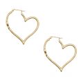 Womens Gold Salima Heart Hoop Earrings 47224 by Vivienne Westwood from Hurleys