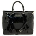 Womens Black Patent Panel Detail Shopper Bag 68076 by Versace Jeans from Hurleys