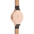 Womens Black & Rose Gold Moulded Bee Dial Watch 18261 by Olivia Burton from Hurleys