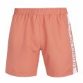 Mens Salmon Dolphin Side Logo Swim Shorts 74118 by BOSS from Hurleys