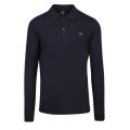 Mens Navy Classic Logo Custom Fit L/s Polo Shirt 48841 by Paul And Shark from Hurleys
