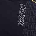 Boys Navy Tonal Logo Detail S/s T Shirt 55962 by BOSS from Hurleys