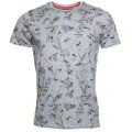 Mens Light Blue Dragfly Printed S/s Tee Shirt 33042 by Ted Baker from Hurleys