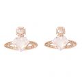 Womens Pink Mother Of Pearl & Rose Gold Sinead Bas Relief Earrings 16301 by Vivienne Westwood from Hurleys