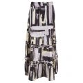 Womens Yellow & Quicksilver Blossom Maxi Skirt 6746 by Religion from Hurleys