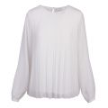 Womens Cloud Dancer Vitoni Pleated Blouse 52913 by Vila from Hurleys