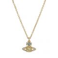 Womens Gold/Turquoise/Yellow Ismene Pendant Necklace 86131 by Vivienne Westwood from Hurleys