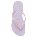 Womens Purple Slim Glitter Flourish Flip Flops 109672 by Havaianas from Hurleys