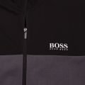 Mens Black Branded Poly Sweat Jacket 74399 by BOSS from Hurleys