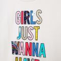 Girls Ivory Fun L/s T-Shirt 111140 by Billieblush from Hurleys