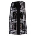 Womens Black Hoopss Check Sequin Mini Skirt 50751 by Ted Baker from Hurleys
