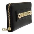 Womens Black Smooth Logo Zip Around Purse 47963 by Love Moschino from Hurleys