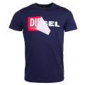 Mens Blue T-Diego-QA S/s T Shirt 25507 by Diesel from Hurleys