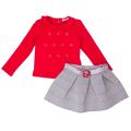 Girls Steel Knitted Top & Skirt Set 12683 by Mayoral from Hurleys