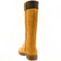 Womens Wheat 14 Inch Side-Zip Lace-Up Boots