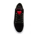 Womens Black Velvet Chunky Trainers 89537 by Love Moschino from Hurleys