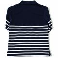 Boys Navy & White Striped L/s Polo Shirt 18995 by Lacoste from Hurleys