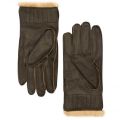Mens Brown Leather Utility Gloves 12372 by Barbour from Hurleys