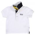 Baby White & Yellow Polo Shirt & Shorts Set 37481 by BOSS from Hurleys