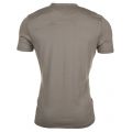 Mens Dusty Olive Plain Pick Stitch S/s Tee Shirt 10819 by Lyle & Scott from Hurleys