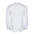 Mens White Hillgat Geo L/s Shirt 29246 by Ted Baker from Hurleys