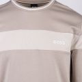 Mens Light Beige Lounge Cotton Poly Sweat Top 108808 by BOSS from Hurleys