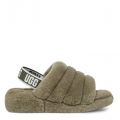 Womens Burnt Olive Fluff Yeah Slide Slippers 94058 by UGG from Hurleys