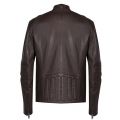 Casual Mens Brown Jagson Leather Jacket 34444 by BOSS from Hurleys