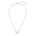 Womens Rose Gold Lahri Small Heart Bow Necklace 32947 by Ted Baker from Hurleys