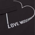 Womens Black Heart Outline Dress 35191 by Love Moschino from Hurleys