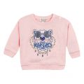 Toddler Middle Pink Tiger Glasses Sweat Top 36402 by Kenzo from Hurleys