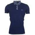 Mens Navy Palastine S/s Polo Shirt 72446 by Pretty Green from Hurleys