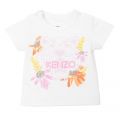 Baby Pale Pink Tiger T Shirt + Shorts Set 106320 by Kenzo from Hurleys